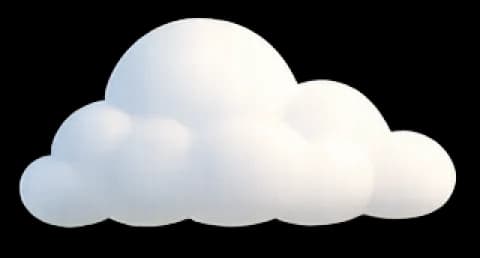 Nube lateral a la izquierda